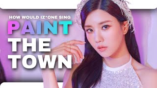 How would IZONE sing Paint The Town PTT – LOONA  LINE DISTRIBUTION [upl. by Mendez]