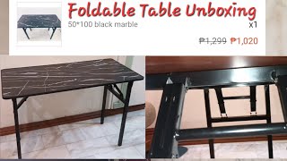 Foldable Table  Multipurpose Foldable Table Unboxing 50x100 Minimalist Design for only 1020 Pesos [upl. by Mackler]