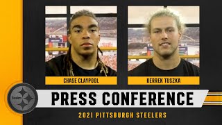 Steelers Press Conference Sept 27 Chase Claypool Derrek Tuszka  Pittsburgh Steelers [upl. by Ecnerret]