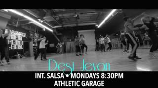 Carlos Oliva  Salsa All Night Long  Athletic Garage  Desi Jevon Choreography [upl. by Ransell]