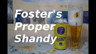 Fosters Proper Shandy [upl. by Afatsum]