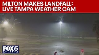 WATCH LIVE Hurricane Milton Tampa weather cam  FOX 5 News [upl. by Norm]