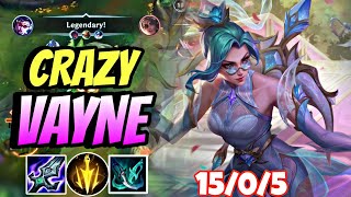 WILD RIFT ADC  VAYNE IS SOO CRAZY WITH THIS BUILD GAMEPLAY [upl. by Obadiah36]