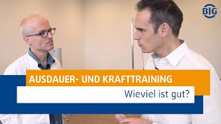 Ausdauer oder Krafttraining wie intensiv und wie oft überhaupt Sport in der Woche treiben [upl. by Warga]