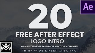 Best 20 New and Unique Logo Intro After Effects Template Free Download  Copyright Free [upl. by Rutherford870]