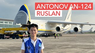 ANTONOV AN124 DATANG KE KERTAJATI MELIHAT LANGSUNG PESAWAT KARGO TERBESAR DI DUNIA DARI DEKAT [upl. by Ulrica]