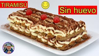 Como hacer tiramisú SIN HUEVO y SIN HORNO con queso mascarpone  recetas de Javier Romero [upl. by Anyotal]