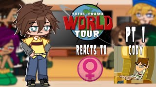 Total Drama World Tour reacts to Team Amazon  PT 1 Cody  Nocomy hcs WARNING CRINGE BAD [upl. by Kenton]