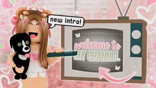 Welcome to my Channel 🌿  NEW TV Themed Intro 📺 🌸  Auvelva Roblox Animation [upl. by Solracesoj729]