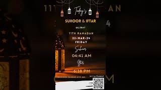 Ramadan Calendar 2024 Ramazan Sehr o Iftar Ramadan Timings Ramazan Muslim Roza Sehri Iftari calendar [upl. by Easton669]