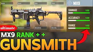 BEST MX9 GUNSMITH IN CALL OF DUTY MOBILE BEST RANK SETUP OF MX9 [upl. by Newfeld349]