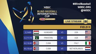 WBSC Blind Baseball International Cup 2024  Field II [upl. by Lawford]