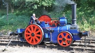 Aveling amp Porter The Blue Circle No9449 220 at The Battlefield Line Railway 15Sep2012 [upl. by Moulden]