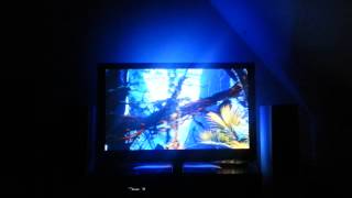 AmbiPi modified XBMC showing Avatar fire scene  Telldus Control Raspberry Pi with custom PixelPi [upl. by Jet]