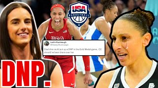 Diana Taurasi EMBARRASSED w DNP for Gold Medal Game as USA Basketball quotSURVIVESquot France 6766 [upl. by Ardekal]