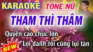 karaoke tham thì thâm  tone nữ  st Duy Khương [upl. by Xonk320]