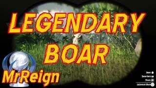 Red Dead Redemption 2  Hunting The Legendary Boar  Boar Tusk Talisman amp Chaps [upl. by Hardden]