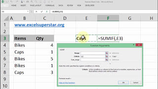 SUMIF formula in excel  Excel SUMIF Function [upl. by Ruyam5]