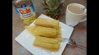 Tamales De Piña Ricos y Facil [upl. by Akcir691]