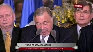 Voeux de Gérard Larcher Président du Sénat  Evénement 19012011 [upl. by Letitia]