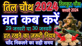 Til Chauth 2024।तिल चौथ व्रत के नियम।tilkut chauth kab hai 2024।til chauth vrat kab hai [upl. by Llertal]