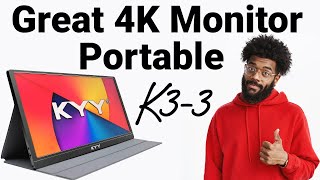 KYY K33 4K 2160p 156quot Portable Monitor Review [upl. by Rezeile]