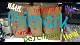 Herbst HAUL Primark  Deichmann  Ernstings Family  Rossmann [upl. by Marciano925]