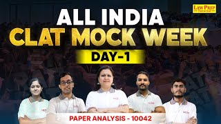 Day 1 Mock Analysis  7 Days 7 Mocks  CLAT 2025 Mock Week  Mock Test Paper Analysis Series [upl. by Cranford16]