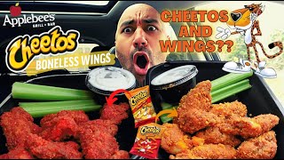 Applebees New Cheetos Boneless Wings Review  EXCLUSIVE FLAVOR [upl. by Alrak]