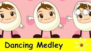 Dancing Medley  Nursery Rhymes Collection  Humpty Dumpty Skidamarink Teddy Bear [upl. by Leahcimnaj]