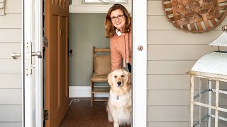 Weekend Foyer Refresh Featuring SherwinWilliams 2022 Color of the Year Evergreen Fog [upl. by Veator]