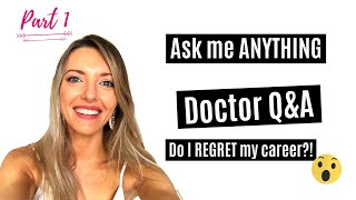 Doctor QampA  do I regret my career How hard is medical school Part 1  Dr Sarah Nicholls [upl. by Annahsar]