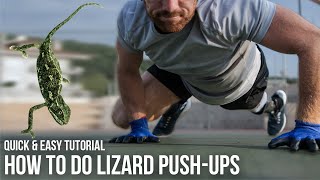 How to do Lizard Pushups AKA Gecko Crocodile Alligator Pushups [upl. by Mychael]