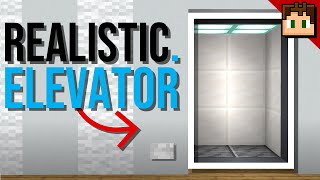 The REALISTIC ELEVATOR Minecraft Bedrock 121 Tutorial [upl. by Huber962]