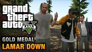 GTA 5  How to win Lamar in race First mission in Grand Theft Auto V [upl. by Sansbury]