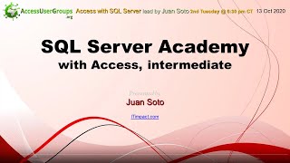 SA SQL Server Academy with Access intermediate  Access with SQL Server [upl. by Davy377]