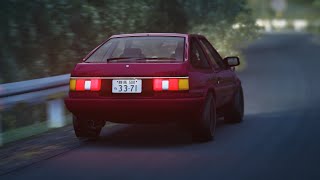 Takigahara Touge 329463 Run in AE86 Tuned  Assetto Corsa [upl. by Hanad]