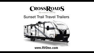 Crossroads Sunset Trail Travel Trailers [upl. by Atirabrab155]