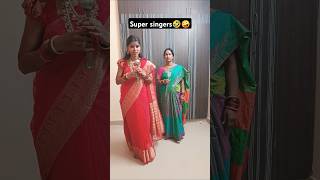 Super singers🤣🤪LeenaCharantwins comedyshorts funnyshorts comedyvideo funnyvideo [upl. by Samella185]