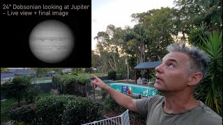 Jupiter  24quot Dobsonian in Infrared 685nm [upl. by Dustin411]