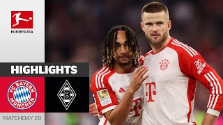 Boey Debut At Bayern Win  FC Bayern  Gladbach 31  Highlights  Matchday 20 – Bundesliga 202324 [upl. by Christensen]