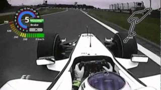 Rubens Barrichello onboard lap Nurburgring 2009 [upl. by Gnohc979]