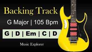 G Major Backing Track  Pop Rock [upl. by Wina]