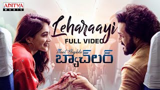 Leharaayi Full Video  Most Eligible Bachelor  AkhilPooja Hegde Gopi Sundar  Bommarillu Bhaskar [upl. by Knick67]