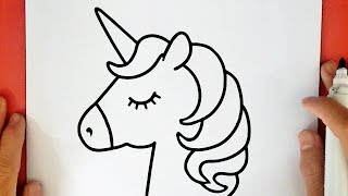 COME DISEGNARE UN UNICORNO KAWAII [upl. by Netniuq]