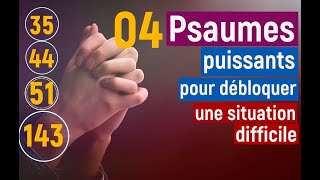 Psaumes puissant pour débloquer une situation difficile  psaume 35psaume 44psaume 51psaume 143 [upl. by Aniuqahs]