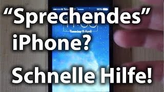 VoiceOver deaktivieren  sprechendes iPhone  iPod ausschalten [upl. by Chamkis]