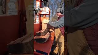 ASMR wood splitting eastonmade shorts rodewirelesspro [upl. by Evania682]