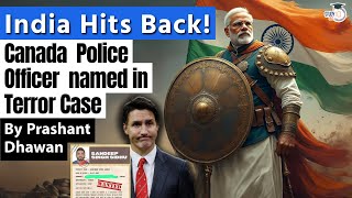 India Hits Back at Canada  Canada Border Police Officer named in Punjab Case by India [upl. by Alegre886]