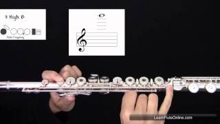 How To Play The Note B natural on Flute Learn Flute Online [upl. by Anirbed]